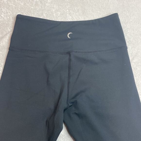 Zyia Black with Yellow and White strips on one leg Leggings Size 4 - Picture 4 of 6